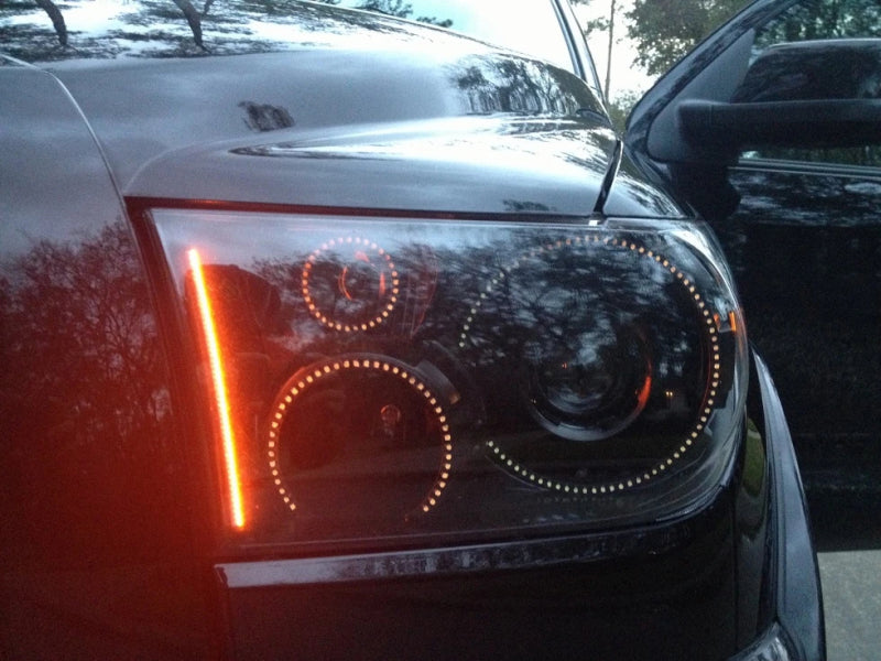 Universal 9" Waterproof LED Concept Strip Single Amber - View 4 | Dirty Garage