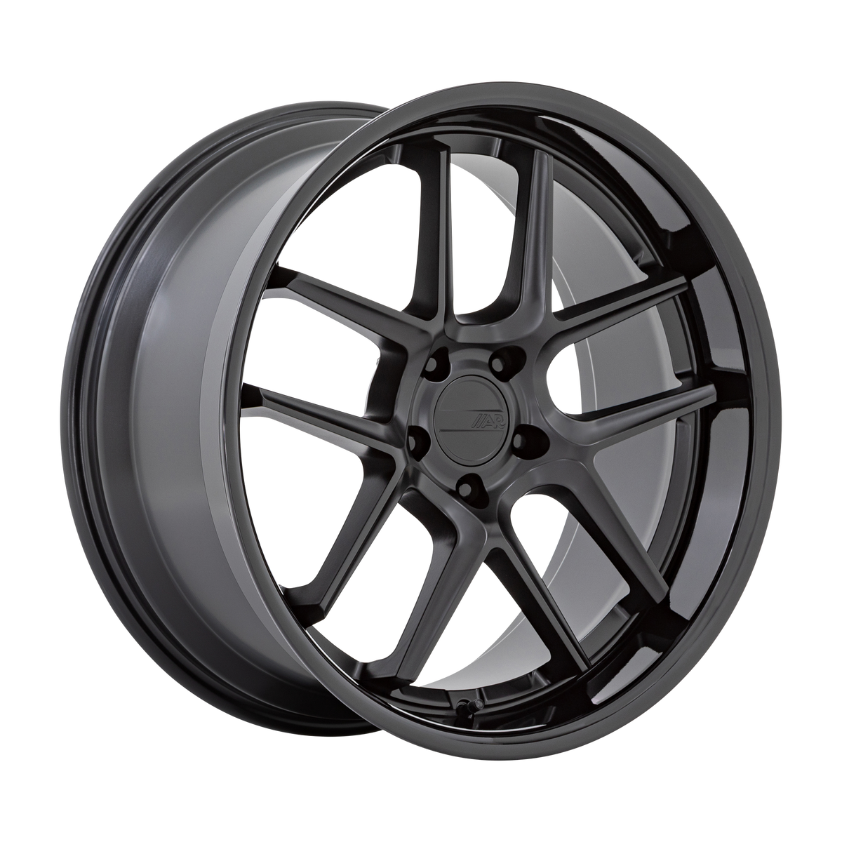 American Racing Bishop Matte Black w/ Gloss Black Lip Wheel (AR942) | Dirty Garage