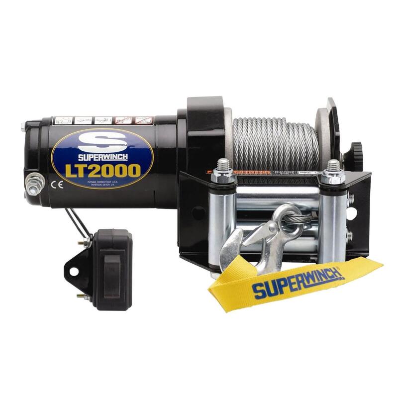 Universal 2000-lb Steel Rope LT2000 Winch | Dirty Garage