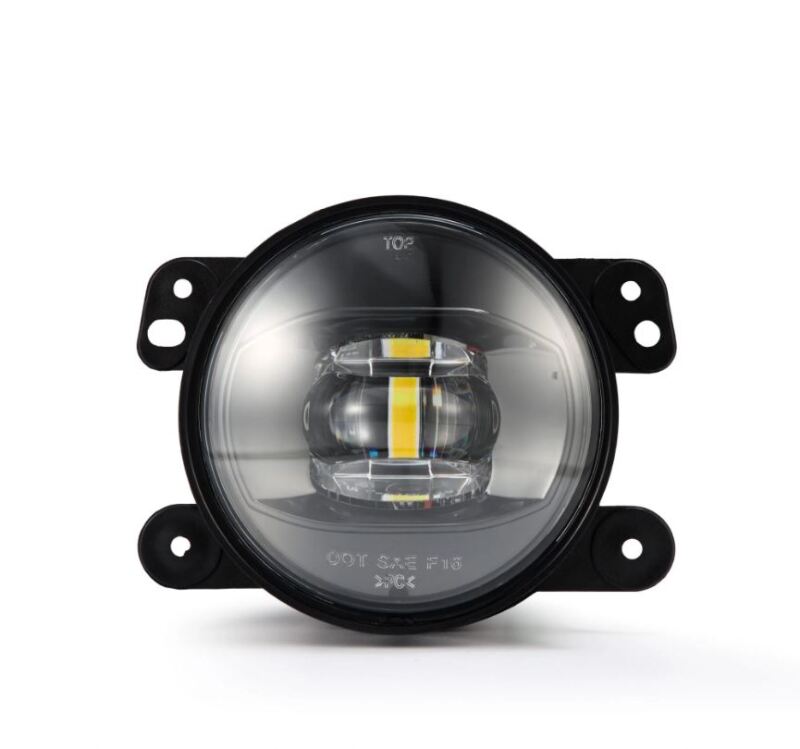 Universal DoubleTap Dual Color LED Projector Fog Lights White Amber - View 2 | Dirty Garage