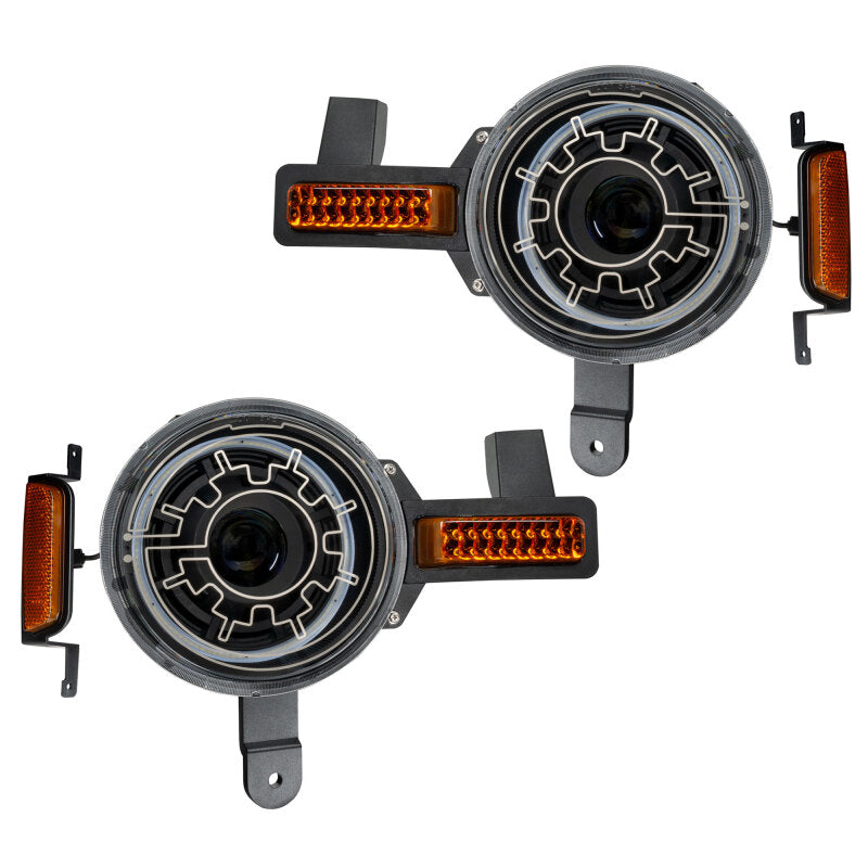 Oracle 2021+ Ford Bronco Oculus Bi-LED Projector Headlights w/ Heated Lenses - View 15 | Dirty Garage