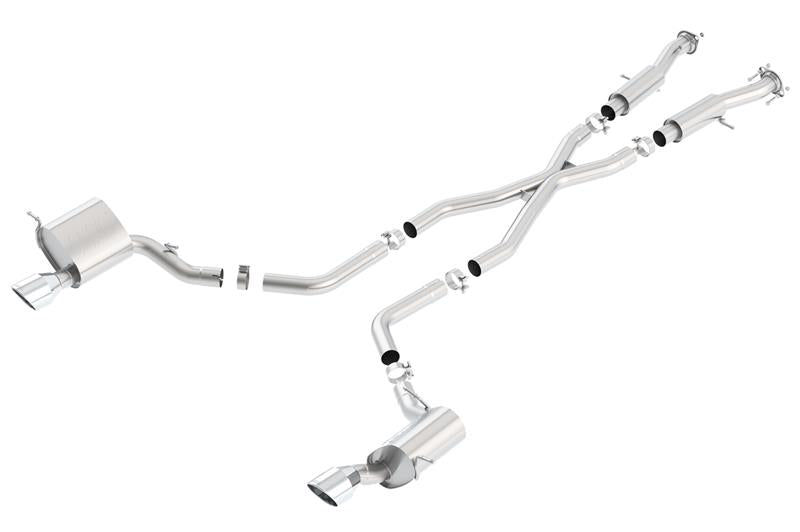 Borla 2015 Jeep Grand Cherokee SRT8 ATAK Dual Round Rolled Exit Catback Exhaust - View 4 | Dirty Garage