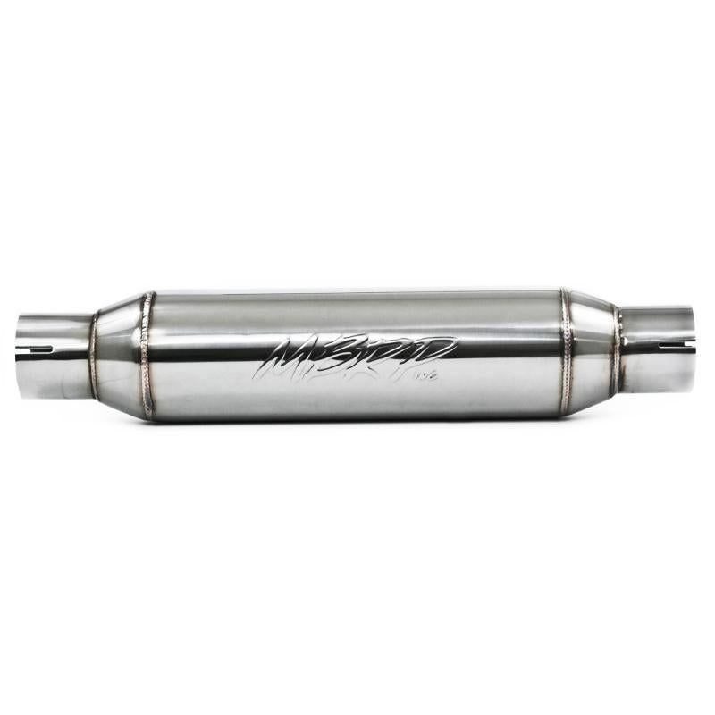 Universal Resonator 2.5" Inlet Outlet 16" Body 20" Overall T304 - View 6 | Dirty Garage