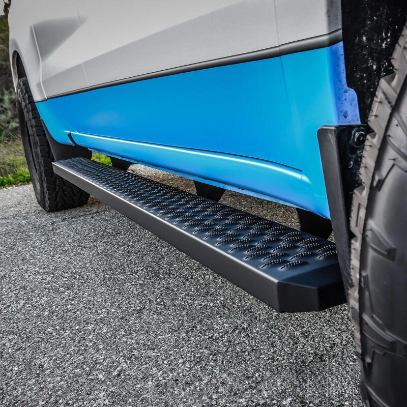 Universal 90" Black Grate Steps Running Boards - View 6 | Dirty Garage