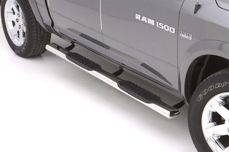 2010-2017 Ram 2500 Crew Cab 5" Oval Straight SS Nerf Bars - Polished - View 2 | Dirty Garage