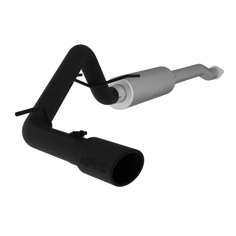 2016 Toyota Tacoma 3.5"L Cat Back Single Side Exit Black Exhaust System - View 4 | Dirty Garage