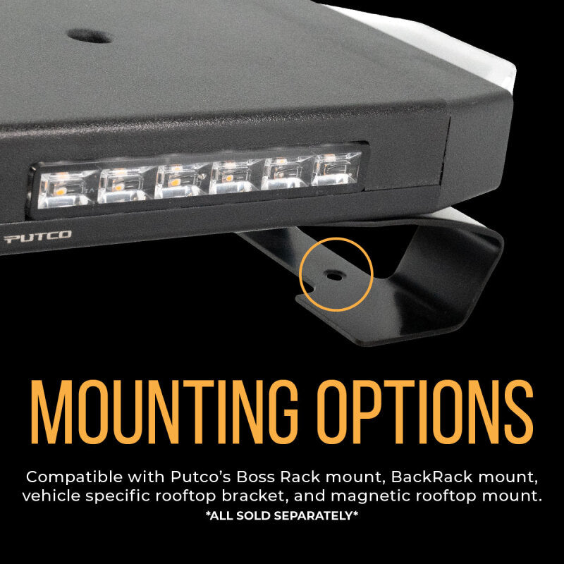Universal 16" Hornet Series Amber LED Stealth Rooftop Strobe Bar - View 11 | Dirty Garage
