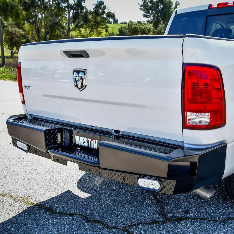 2009-2026 Ram 1500 / HD HDX Bandit Black Rear Bumper - View 2 | Dirty Garage