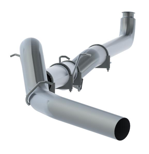 2005-2010 Superduty 6.0L 5" Cat Back Single Side Exit No Muffler - View 3 | Dirty Garage