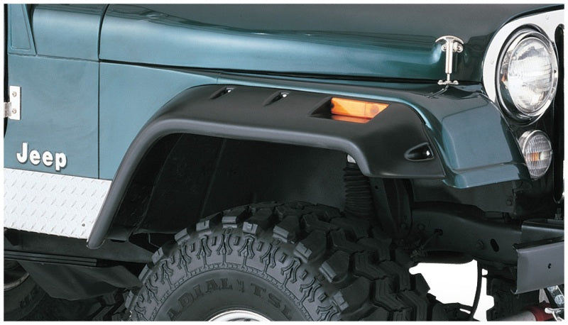 1965-1983 CJ5 Cutout Style Fender Flares 4pc - Black | Dirty Garage