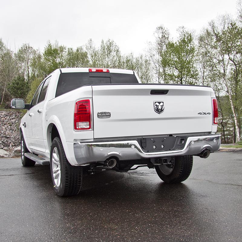 2014 EcoDiesel 2.5" Filter Back Exhaust Dual Split Rear Exit Alum - View 2 | Dirty Garage