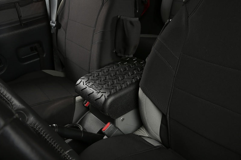 Rugged Ridge Center Console Cover Black 07-10 Jeep Wrangler - View 4 | Dirty Garage
