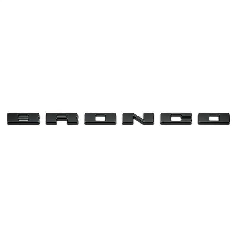 2021+ Bronco Grille Lettering Overlay Kit - Black - View 2 | Dirty Garage