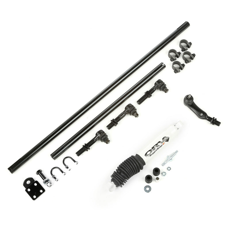 Rugged Ridge HD Steering Kit W/ Damper 84-06 Jeep XJ ZJ TJ - View 2 | Dirty Garage