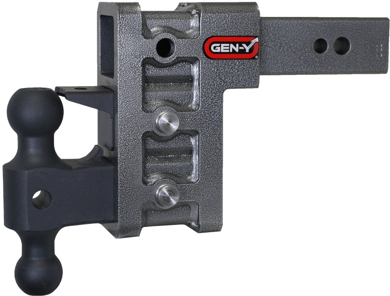 Gen-Y Mega Duty 2.5in Shank 6in Drop 3.5K TW 32K Hitch w/GH-0161 Dual-Ball/Pintle Lock - View 2 | Dirty Garage
