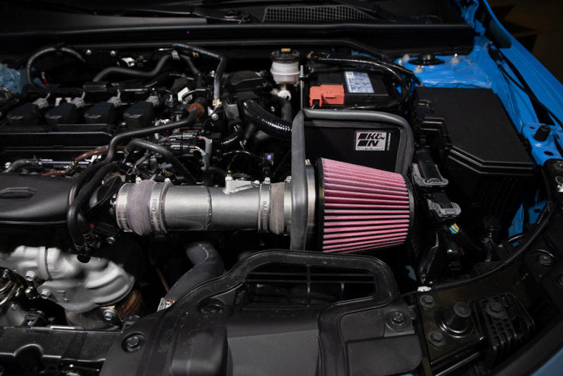 2022 Civic 1.5L Turbo L4 Silver Typhoon Intake - View 4 | Dirty Garage