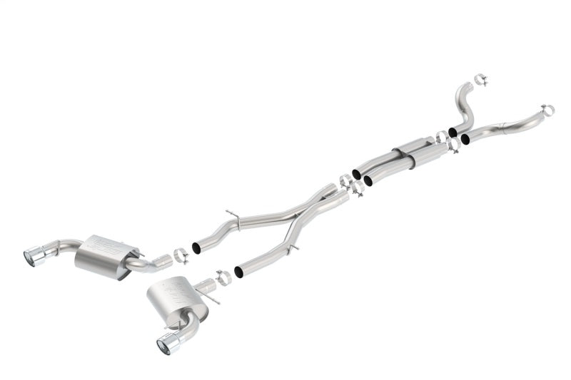 Borla 16-17 Chevy Camaro SS 6.2L ATAK Catback Single Split Rear Exit Exhaust w/Single Tips - View 3 | Dirty Garage