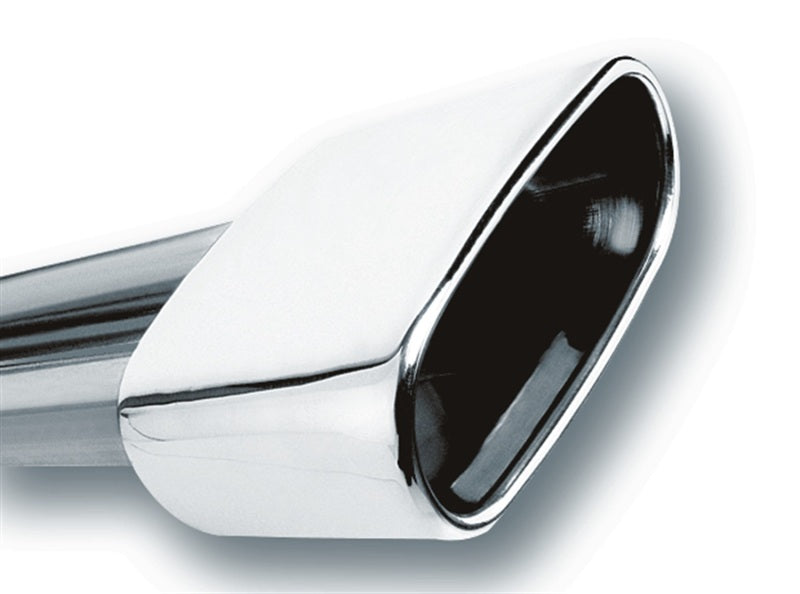 Borla 2.5in Inlet 6.69in x 3in Rectangular Rolled Angle Cut Single Inlet x 5.63in Long Exhaust Tip - View 3 | Dirty Garage