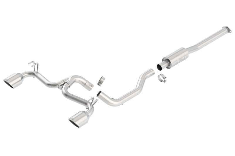Borla 08-14 Mitsubishi EVO X Catback Exhaust - View 5 | Dirty Garage