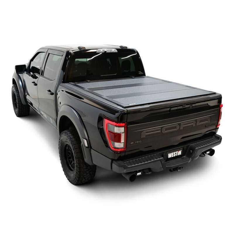 Westin 15-25 Ford F-150 5ft. 7in. Bed Hard Tri-Fold Tonneau Cover - Black - View 11 | Dirty Garage