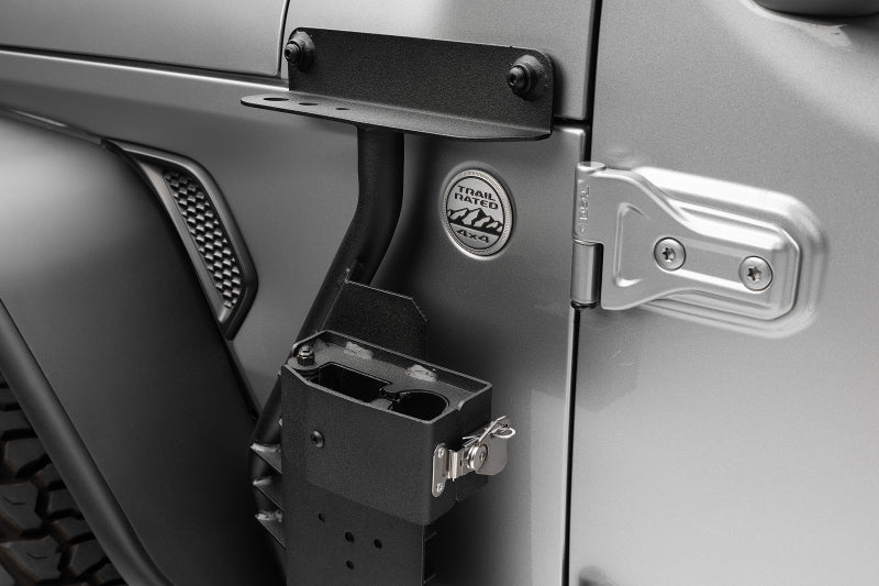 Go Rhino 18-24 Jeep Wrangler JL/JLU/JT Front Fender Jack Mount for Hi-Lift Jack - Tex. Blk - View 15 | Dirty Garage
