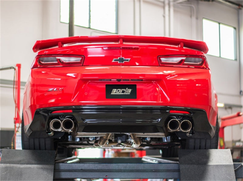 Borla 2017+ Chevy Camaro ZL1 6.2L S-Type Catback Exhaust w/ Dual Split Rear Exit - View 4 | Dirty Garage