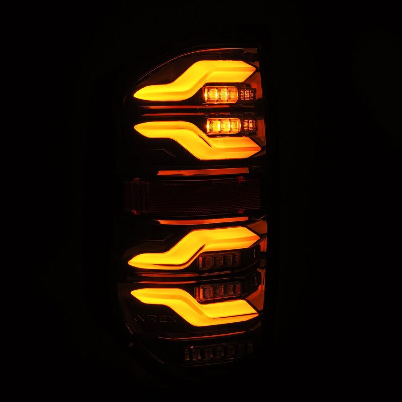 2014-2021 Tundra Luxx-Series LED Tail Lights Black with Activation Light Sequential Signal - View 6 | Dirty Garage
