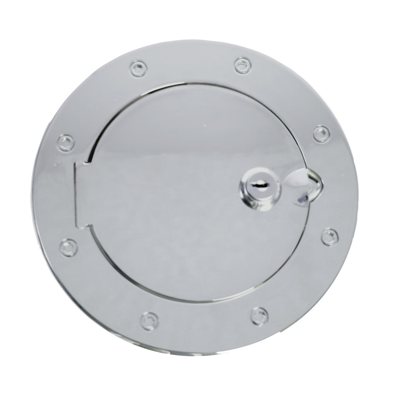 Rugged Ridge 07-18 Jeep Wrangler JK Stainless Steel Locking Gas Cap Door - View 2 | Dirty Garage