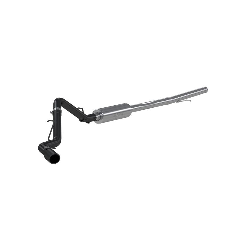 2019 GM 1500 3 in Cat Back Single Side Black Coated - View 4 | Dirty Garage
