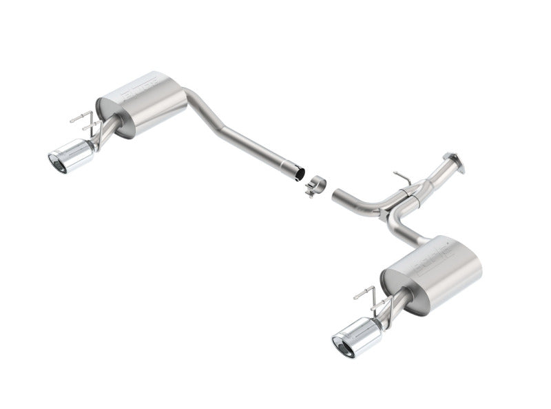 Borla 13-15 Honda Accord Coupe 3.5L FWD SS Rear Section Single Split Rear Exit Touring Exhaust - View 4 | Dirty Garage
