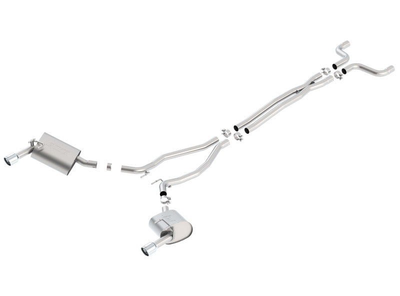 Borla 14-15 Camaro 3.6L V6 Single Split Rear Exit Touring Catback Exhaust - View 4 | Dirty Garage