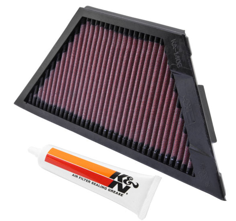 Universal Kawasaki ZX1rR Ninja/ZZR1400/1400GTR/ZX14R 11.25in O/S L x 4.75in O/S W Replacement Air Filter - View 6 | Dirty Garage