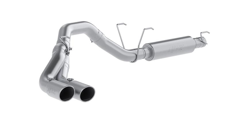 2014-2016 Ram HD 6.4L 4" AL Single Side Dual Outlet Cat Back Exhaust - View 4 | Dirty Garage
