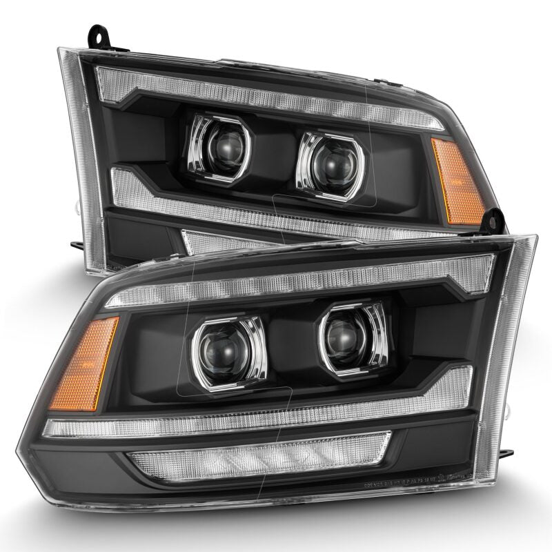 2009-2018 Ram HD Luxx-Series LED Projector Black Headlights Active Light Sequential Signal DRL | Dirty Garage