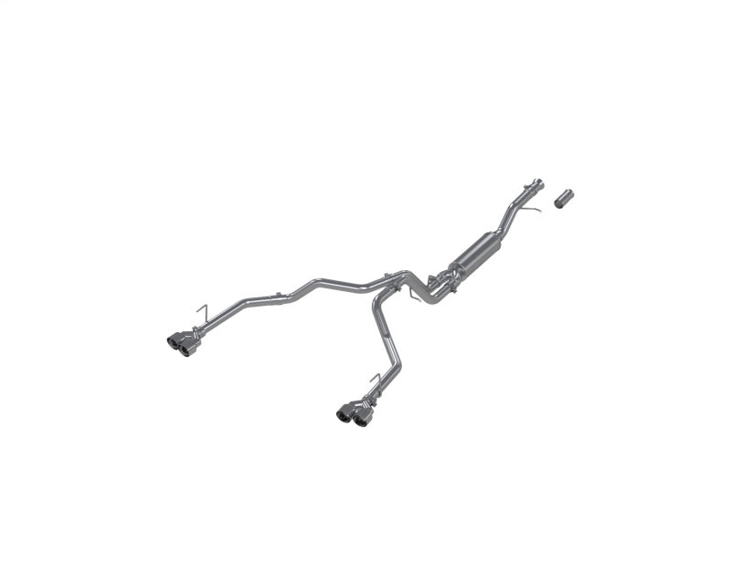 2021-2026 GM HD 3" Aluminum Cat Back Dual Split Exhaust Quad Tips | Dirty Garage