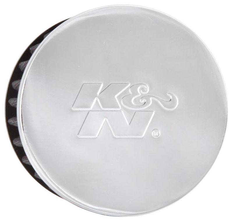Universal 1.5in Flange ID x 3in OD x 2.5in H Chrome Finish Rubber Base Crankcase Vent Filter - View 16 | Dirty Garage