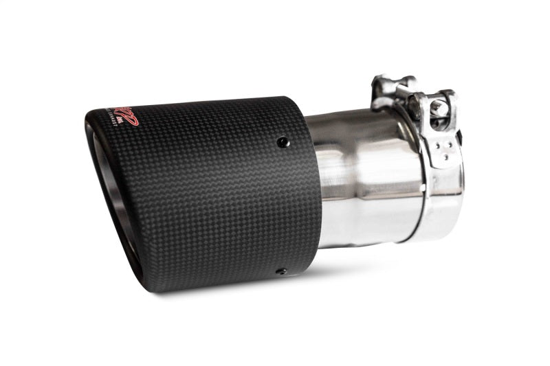 Universal Carbon Fiber Tip 4".5" OD 3" Inlet 7.7" L - View 2 | Dirty Garage
