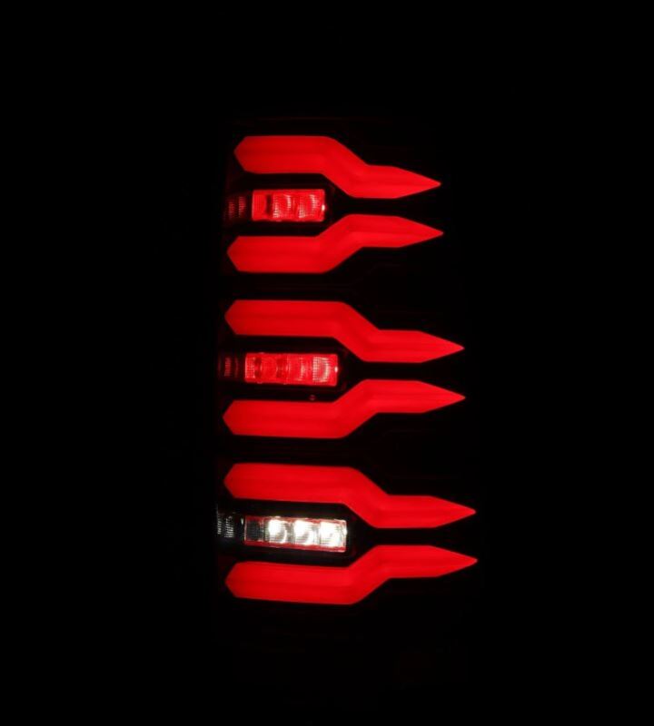 1999-2006 GM HD Luxx-Series LED Tail Lights Black Red - View 8 | Dirty Garage