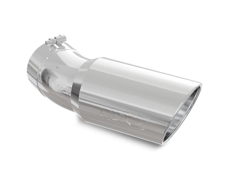 Universal Tip 6" OD 5" Inlet 15.5" Length 30 Deg Bend Angled Rolled End T304 - View 4 | Dirty Garage