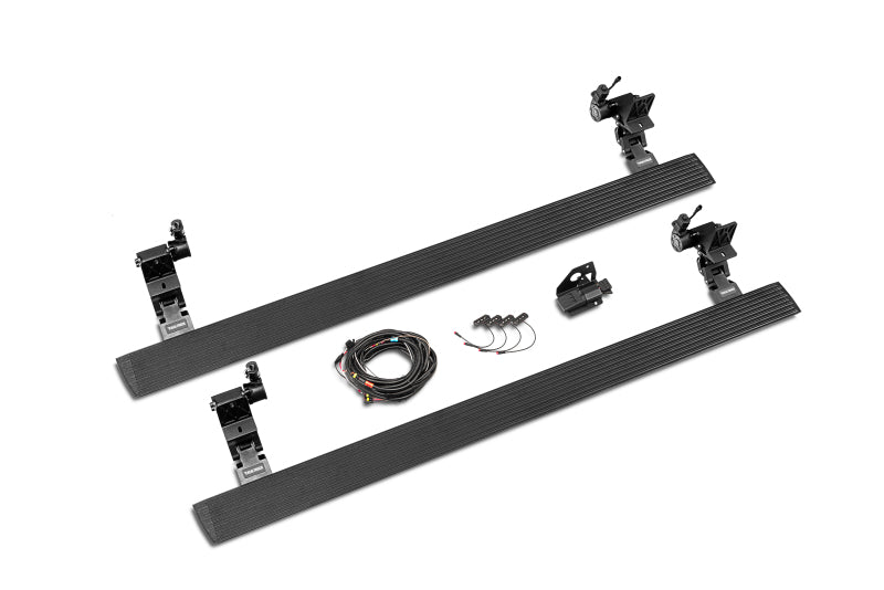 2011-2022 Ram HD CC 4-Door Black VoltStep Electric Running Board Kit | Dirty Garage