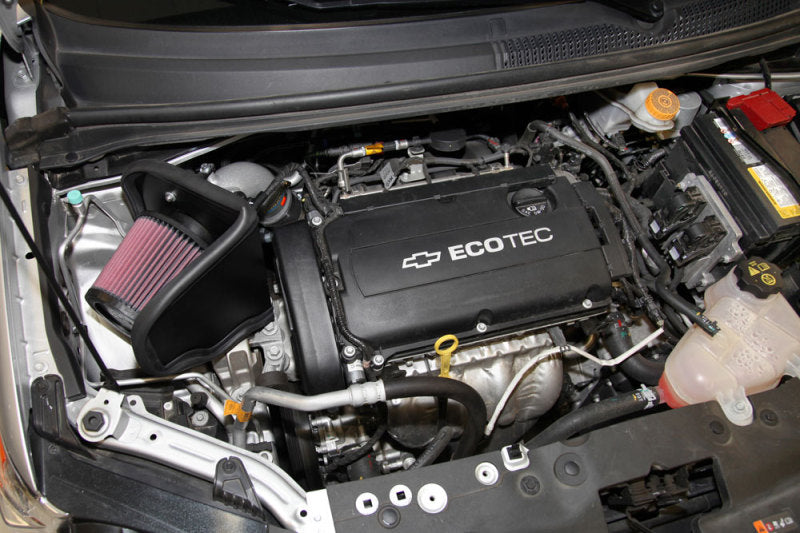 Universal 12 Sonic 1.8L Silver Typhoon Cold Air Intake - View 5 | Dirty Garage