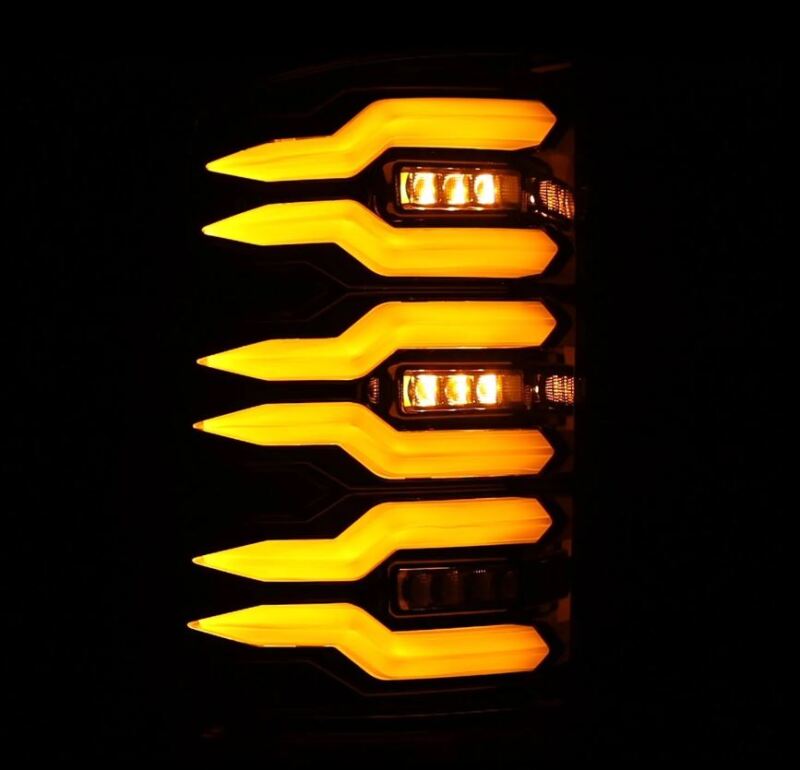 2007-2013 GM HD Luxx-Series LED Tail Lights Alpha Black - View 6 | Dirty Garage
