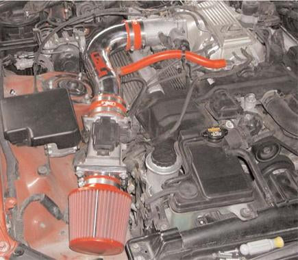 1992-1995 SC400 Polished Short Ram Intake w Heat Shield - View 4 | Dirty Garage