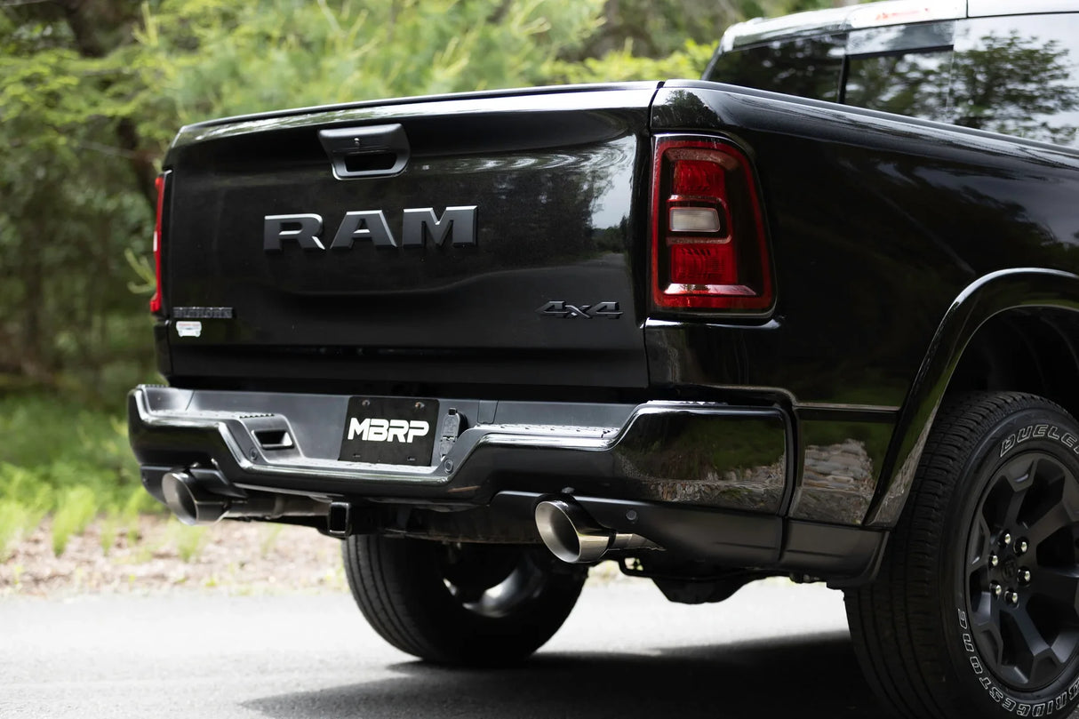 2025 3.0L Ram 1500 Stainless Dual Exhaust Tips - View 4 | Dirty Garage