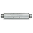 Universal Quiet Tone Muffler 4" Inlet Outlet 24" Body 6" Dia 30in Overall Aluminum | Dirty Garage
