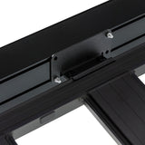 ARB Aluminum Awning, Black Frame, 8.2FT x 8.2FT, Installed with LED Light Strip - View 8 | Dirty Garage