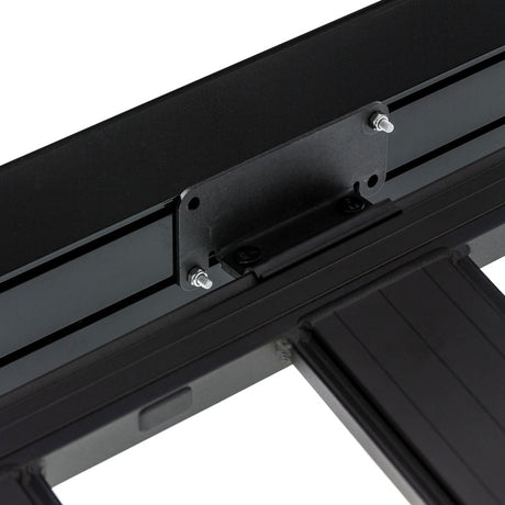 ARB Aluminum Awning, Black Frame, 8.2FT x 8.2FT, Installed with LED Light Strip - View 8 | Dirty Garage
