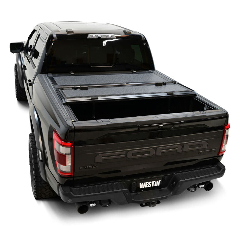 Westin 15-25 Ford F-150 5ft. 7in. Bed Hard Tri-Fold Tonneau Cover - Black - View 3 | Dirty Garage