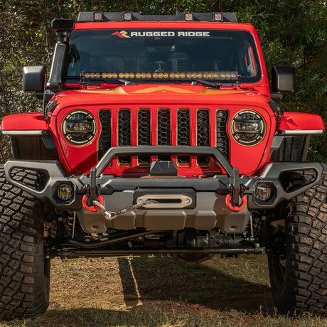 Rugged Ridge Venator Front Bumper Overrider 18-19 JL - View 3 | Dirty Garage