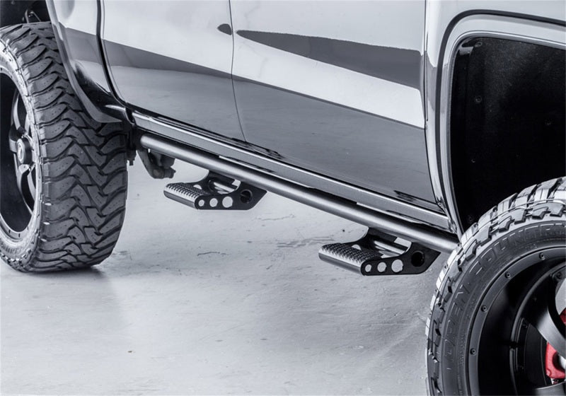 2016-2023 Tacoma Double Cab 1.75" Black RKR Series Rails - View 4 | Dirty Garage